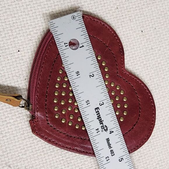 Fossil studded red heart wristlet - Picture 5 of 6